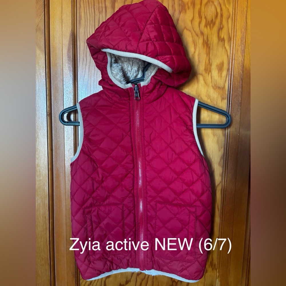 ZYIA Red Quilted Kids Vest